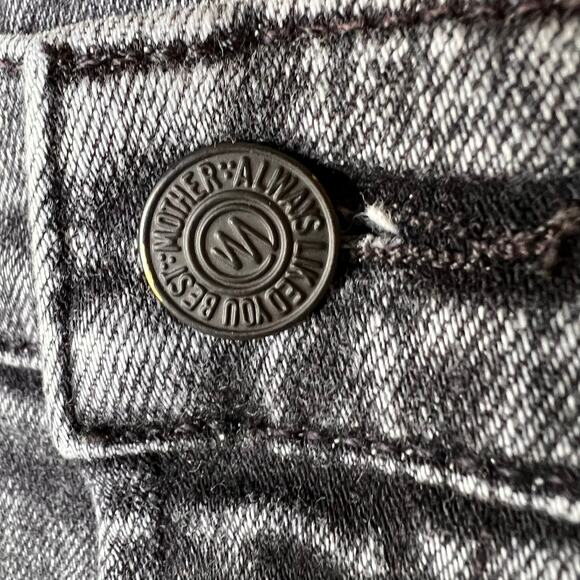 Mother Jeans Womens Size 27 Black The Insider Crop Step Away in Train Stops - Picture 10 of 16